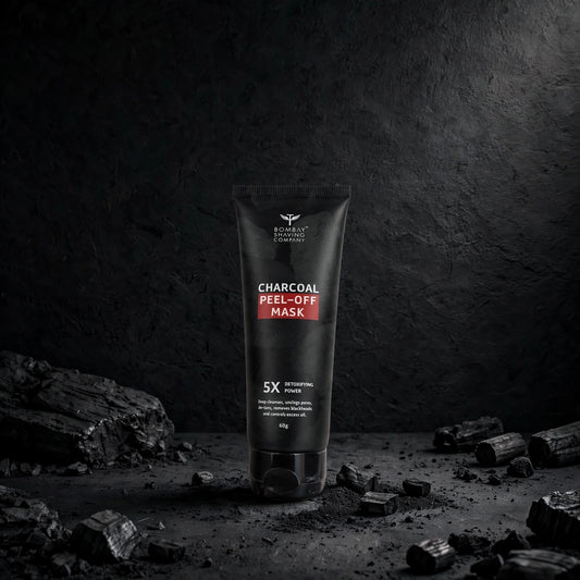 Bombay Shaving Company Activated Charcoal Peel-Off Mask - 60g | 5X Detoxifying Power | Removes Blackheads, Whiteheads & De-Tans | Fights Pollution | For Men & Women