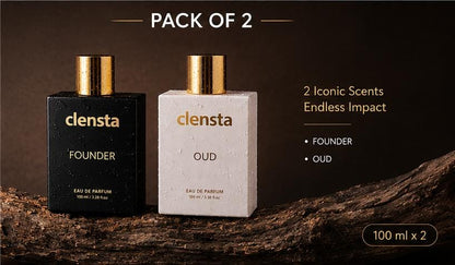 Clensta Luxury Perfume (100 ml × 2) Pack of 2