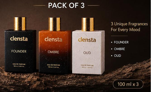 Clensta Luxury Perfume (100 ml × 3) Pack of 3