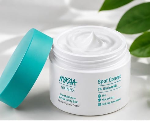 *Nykaa SKINRX Spot Correct 5% Niacinamide Day Moisturizer with Zinc & Aloe Extracts | Reduces Acne Marks | Hydrating Moisturizer for Normal to Dry Skin*