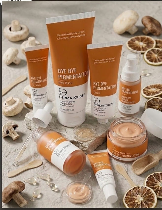 Dermatouch Bye Bye Pigmentation Face Wash | With Niacinamide, Kojic Acid & Glutathione | Brightening & Dark Spot Removal |