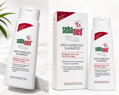Sebamed Anti-Hairloss Shampoo | Reduces Hair Loss | pH 5.5 | For All Hair Types | 200 ml