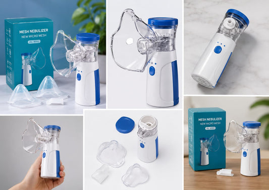 Portable Mesh Nebulizer Machine | USB Rechargeable Handheld Nebulizer for Adults & Kids