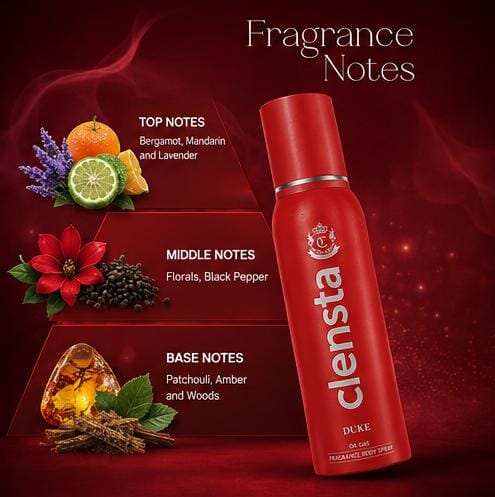 Clensta Deodorant Body Spray (150 ml Each) – Pack of 2 | Long Lasting Freshness | 2X Advance Formula