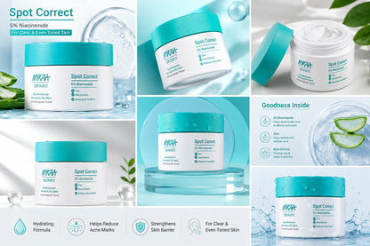 *Nykaa SKINRX Spot Correct 5% Niacinamide Day Moisturizer with Zinc & Aloe Extracts | Reduces Acne Marks | Hydrating Moisturizer for Normal to Dry Skin*