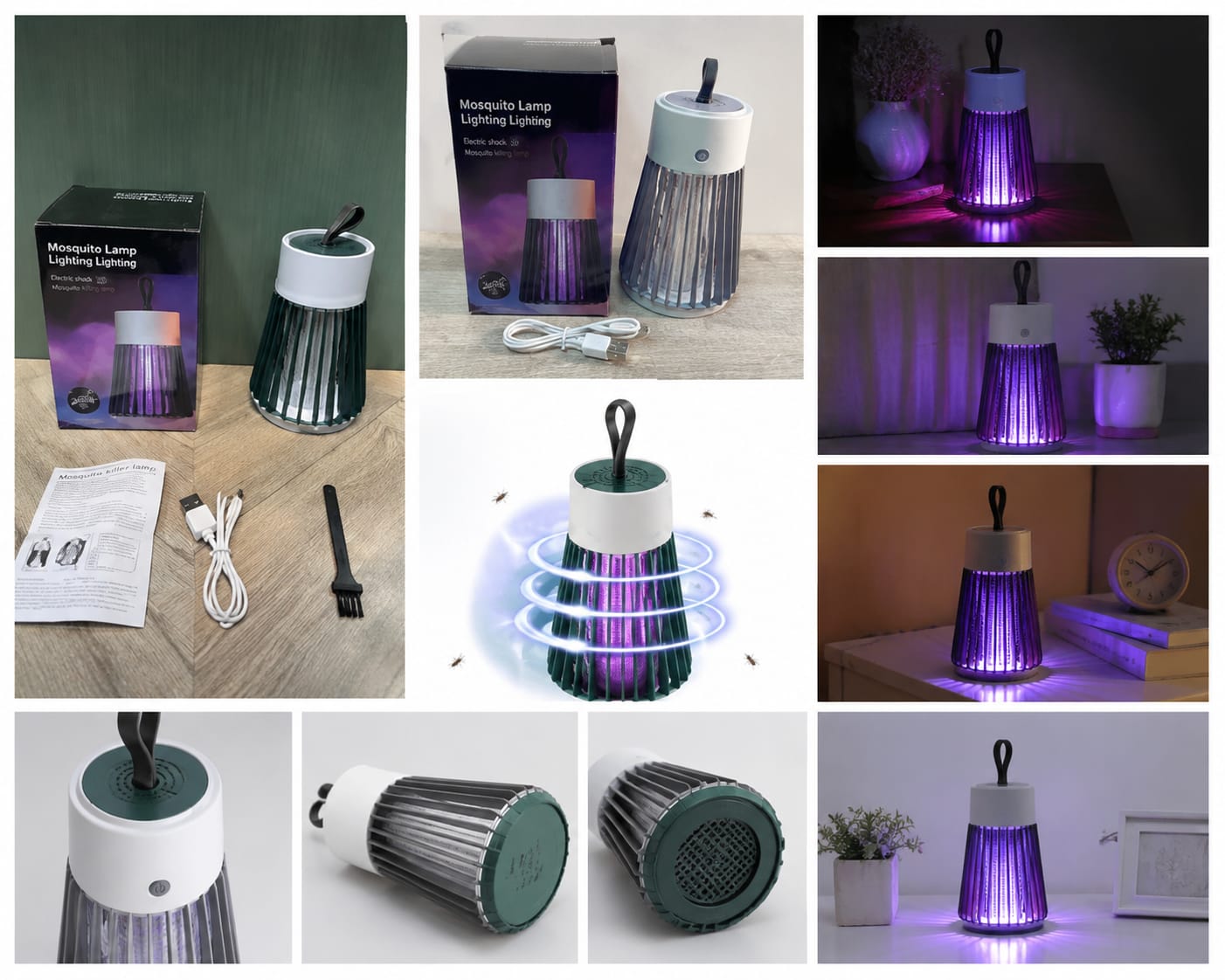 USB Rechargeable Mosquito Killer Lamp | Electric Mosquito Trap | Portable Insect Killer Night Lamp