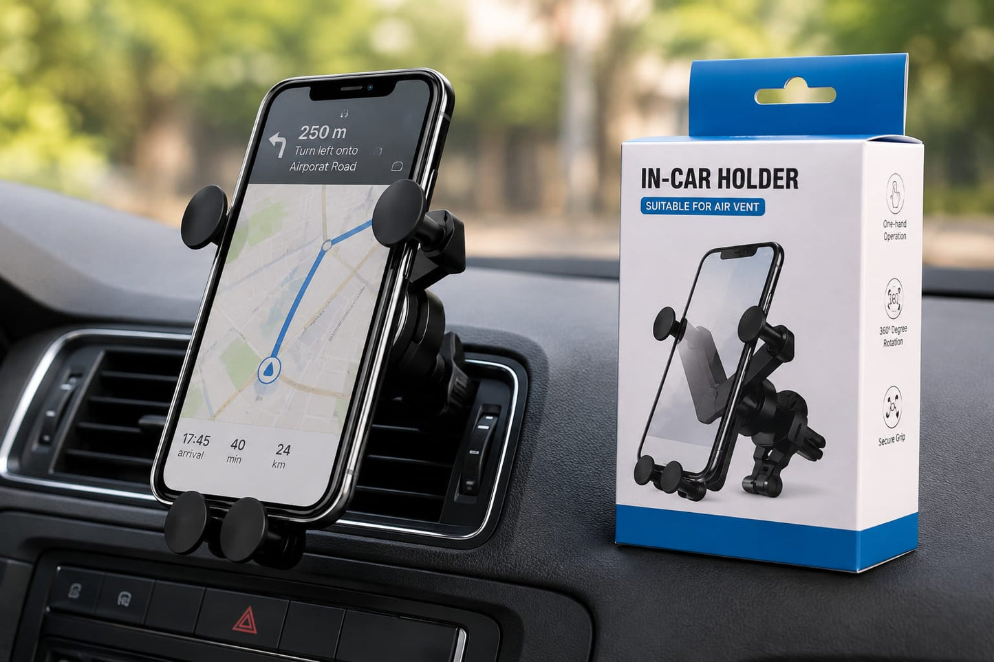 Car Mobile Holder (Air Vent Mount)