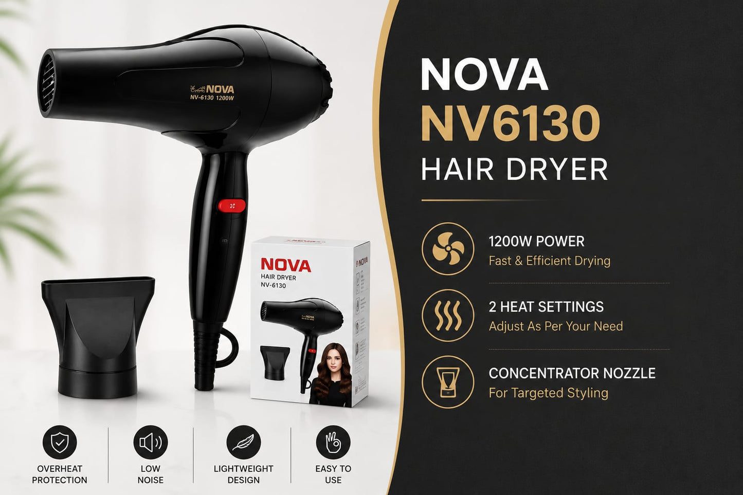 NOVA NV6130 Hair Dryer