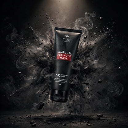 Bombay Shaving Company Activated Charcoal Peel-Off Mask - 60g | 5X Detoxifying Power | Removes Blackheads, Whiteheads & De-Tans | Fights Pollution | For Men & Women
