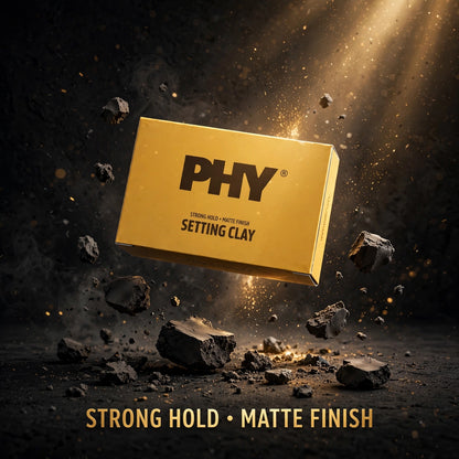 PHY Setting Clay - Strong Hold + Ultra Matte Finish | Hair Clay for Men | 75g | Natural Look, No Shine, Easy Wash